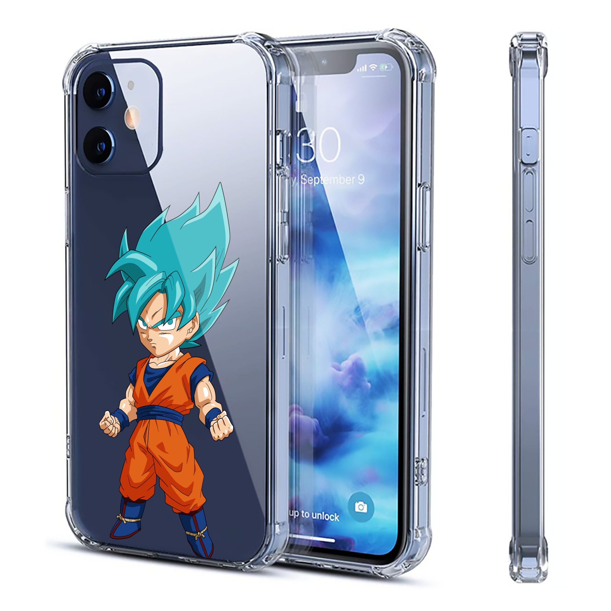 （画像用） ドラゴンボール 孫 悟飯（そんごはん）DRAGON BALL Son Gohan 【iPhone 12シリーズ対応】透明スマホケース（クリアソフトケース）